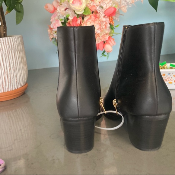 New with No Box, Light blemishes, Leather Black Booties - Picture 5 of 5